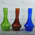 Vases en verre fabriqués en machine Grossistes Vase en verre clair incliné